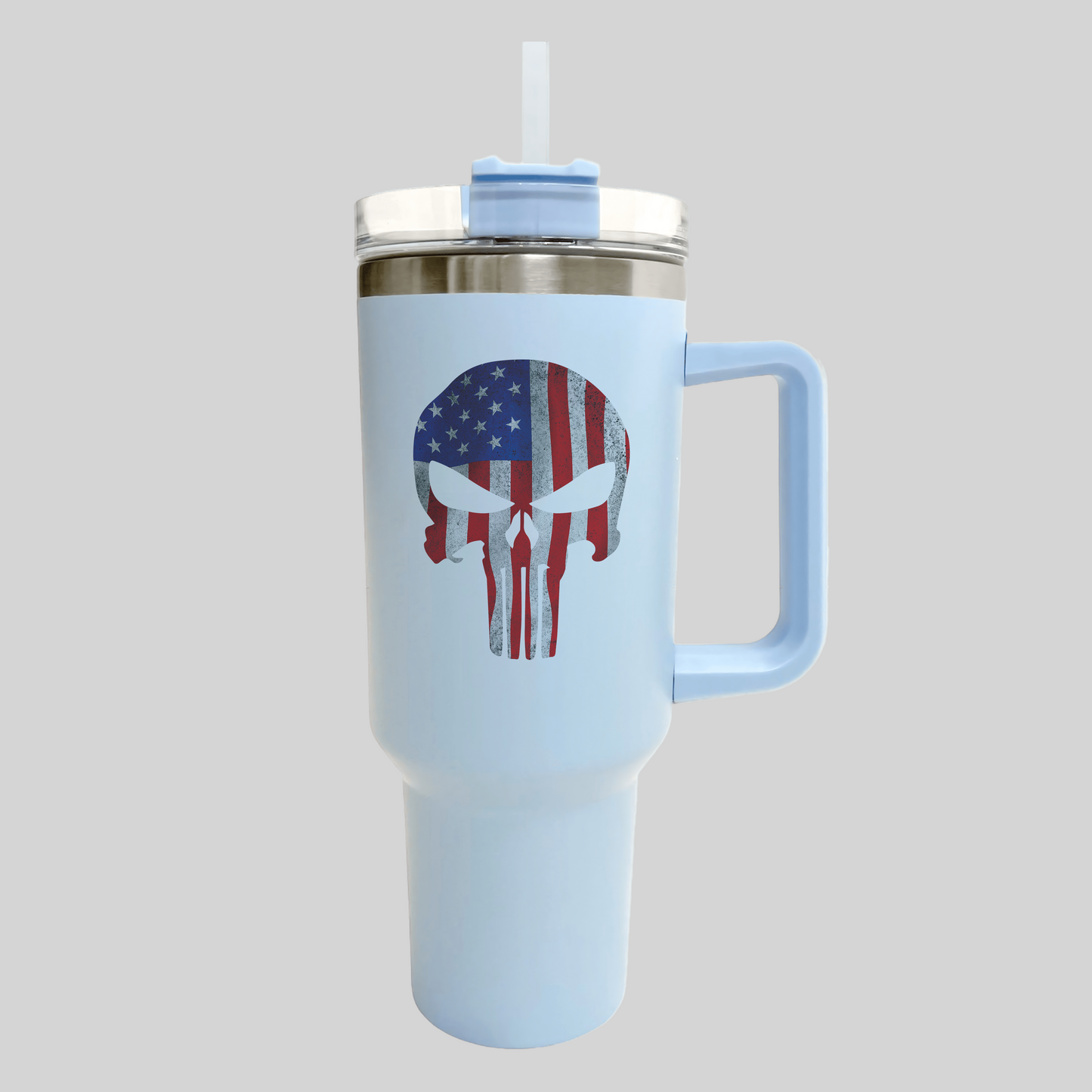 'Merica Punisher 40oz Tumbler with Straw