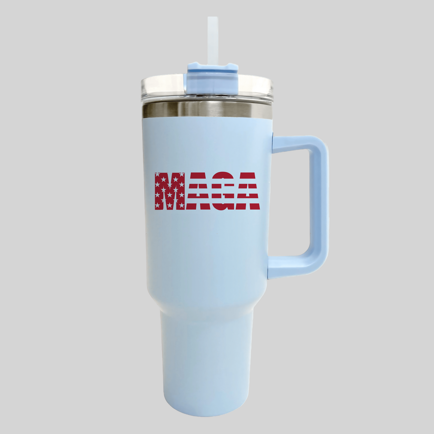MAGA Stars & Stripes 40oz Tumbler with Straw
