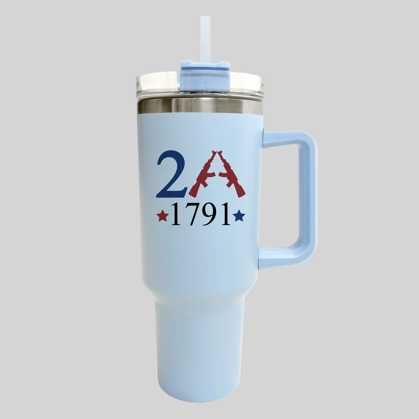 2nd Amendment 40oz Tumbler with Straw