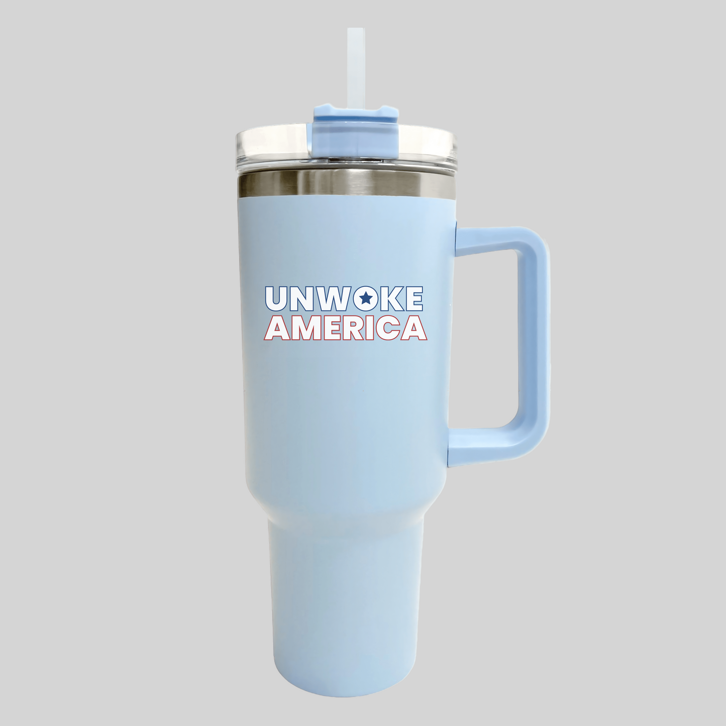 Unwoke America 40oz Tumbler with Straw