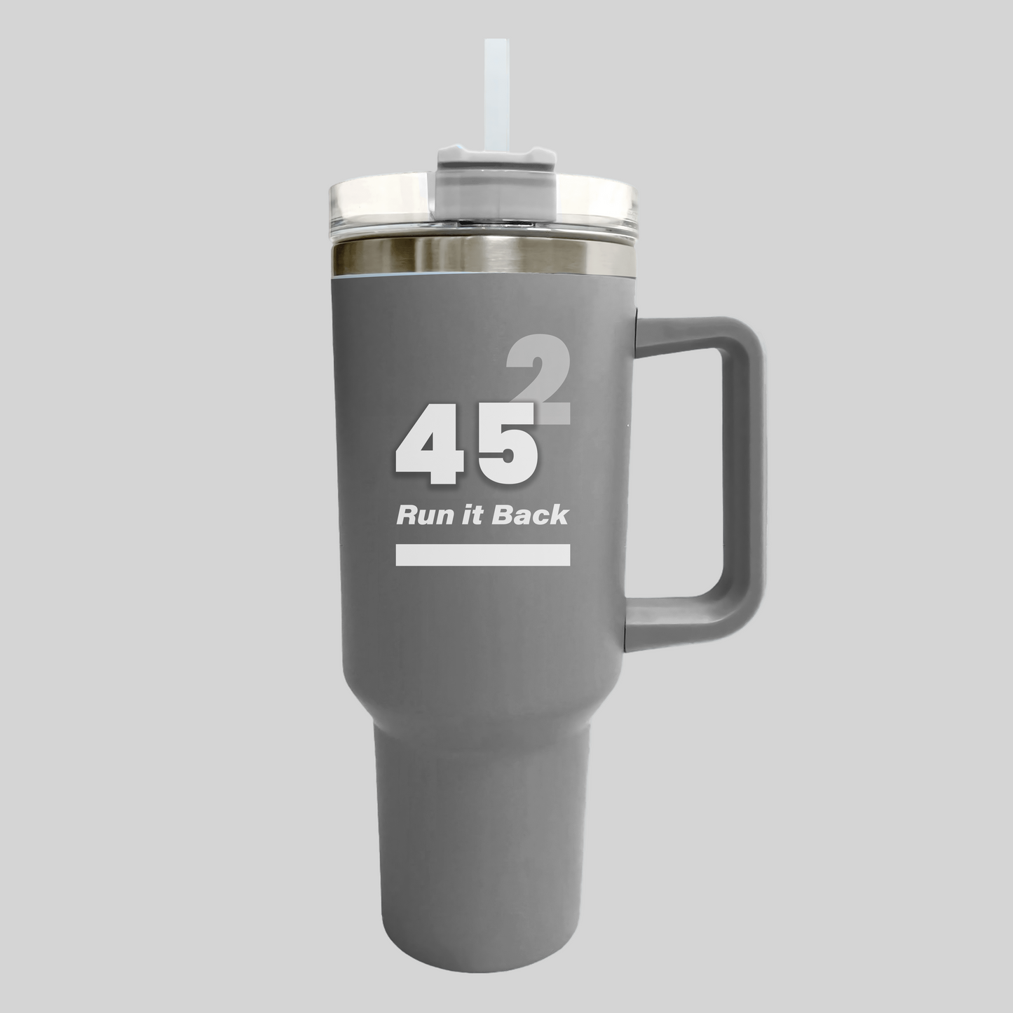 Run it Back 45 Shirt White Version 40oz Tumbler with Straw