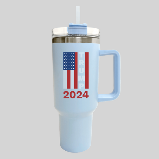 Trump 2024 40oz Tumbler with Straw