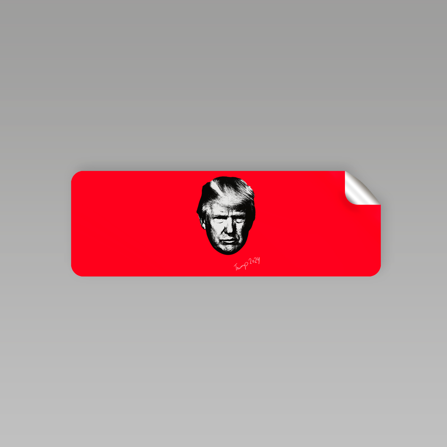 Trump Face 2024 Bumper Sticker